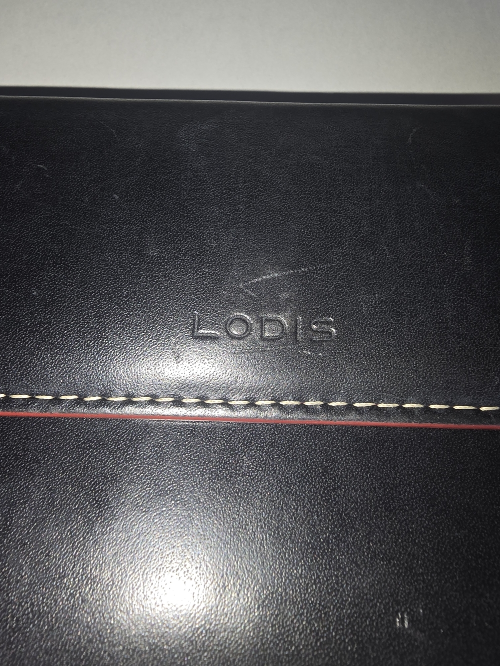 🔥 Lodis Black Leather Continental Wallet -Butter Soft- Red Interior - Picture 2 of 12